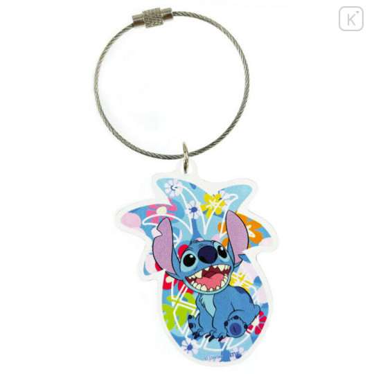 Japan Disney Acrylic Keychain - Stitch : Hawaiian - 1