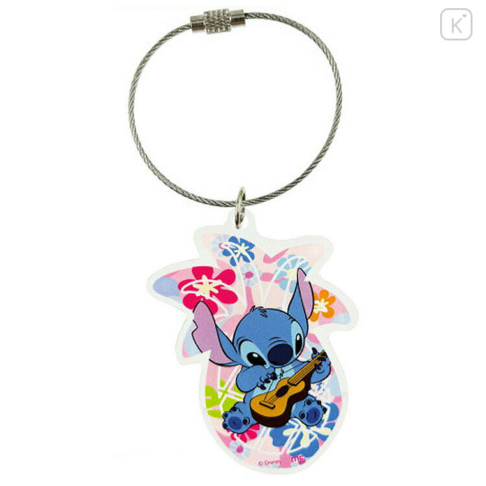 Japan Disney Acrylic Keychain - Stitch : Hawaiian Guitar - 1