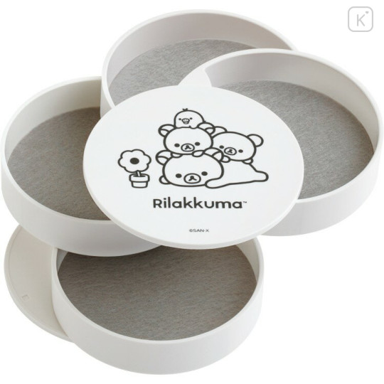 Japan San-X Accessory Tray - Rilakkuma : Basic Rilakkuma Flower - 2