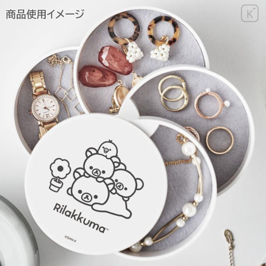 Japan San-X Accessory Tray - Rilakkuma : Basic Rilakkuma Flower - 4
