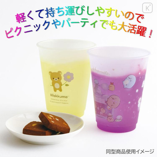 Japan San-X Color Changing Plastic Cup - Sumikko Gurashi : Blue - 4