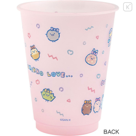 Japan San-X Color Changing Plastic Cup - Sumikko Gurashi : Pink - 2