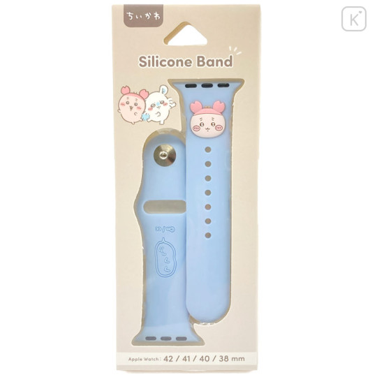 Japan Chiikawa Apple Watch 42/41/40/38mm Silicone Band - Furuhonya Kani-chan : Face - 1