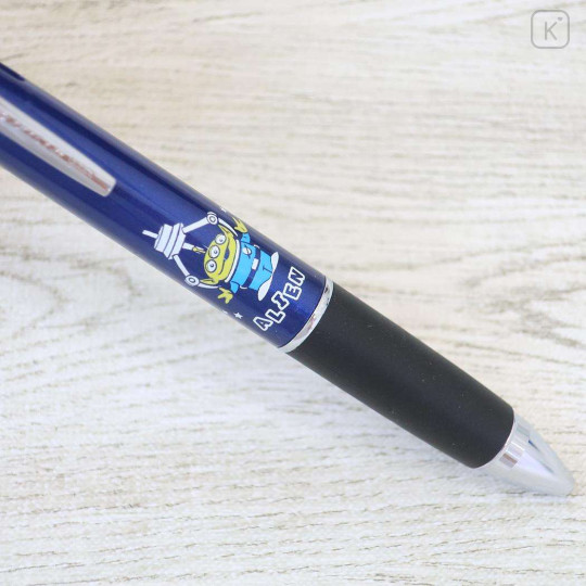 Japan Disney Jetstream 4&1 Multi Pen + Mechanical Pencil - Toy Story Little Green Men Aliens : Navy - 3