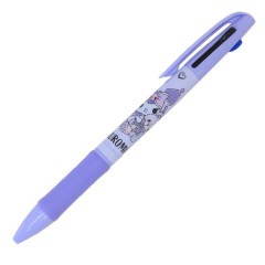 Japan Sanrio 3 Color Multi Ball Pen - Kuromi : Hug Bear