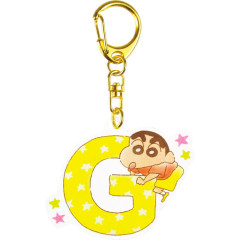 Japan Crayon Shin-chan Acrylic Keychain - Shinnosuke Nohara : Alphabet G