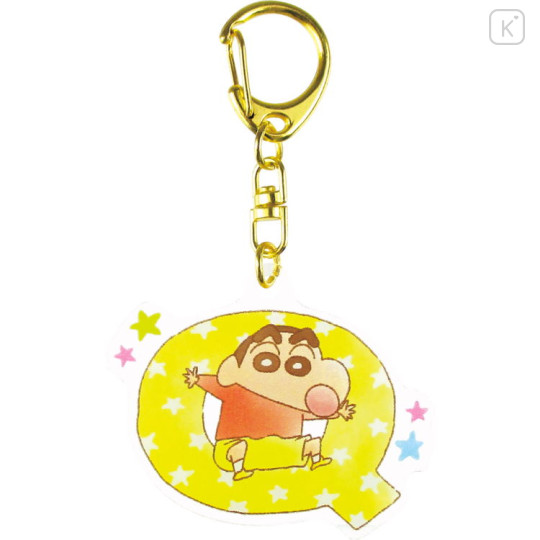 Japan Crayon Shin-chan Acrylic Keychain - Shinnosuke Nohara : Alphabet Q - 1