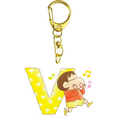 Japan Crayon Shin-chan Acrylic Keychain - Shinnosuke Nohara : Alphabet V