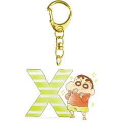 Japan Crayon Shin-chan Acrylic Keychain - Shinnosuke Nohara : Alphabet X