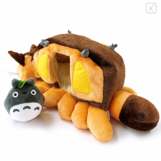 Japan Ghibli Fluffy Plush Toy (M) - My Neighbor Totoro : Cat Bus & Totoro - 2