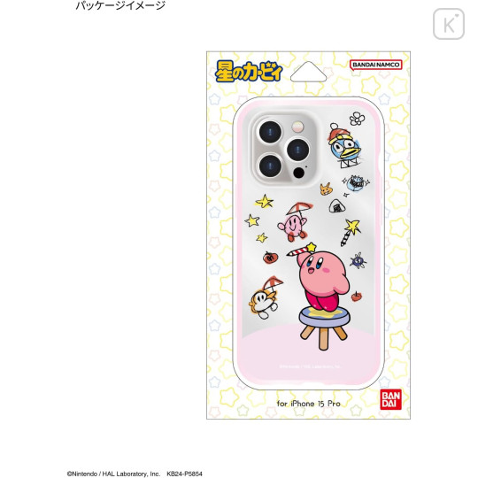 Japan Kirby IIIIfit Clear iPhone 15 Pro Case - Kirby : Scribble - 6