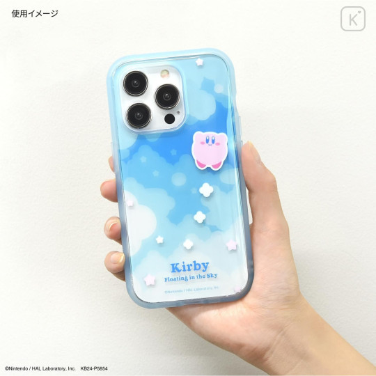 Japan Kirby IIIIfit Clear iPhone 15 Pro Case - Kirby : Floating - 4