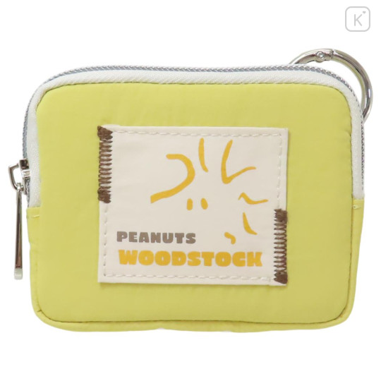 Japan Peanuts Mini Flat Pouch Multi-Case with Carabiner - Woodstock : Drawing - 1