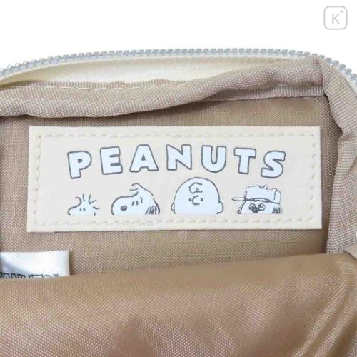 Japan Peanuts Mini Flat Pouch Multi-Case with Carabiner - Peanuts : Charlie Brown Drawing - 4