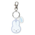 Japan Miffy Rubber Keychain - Miffy : Light Blue - 1
