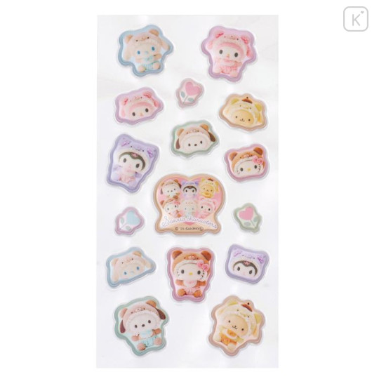 Japan Sanrio Bubble Sticker - Characters : Latte Bear - 1