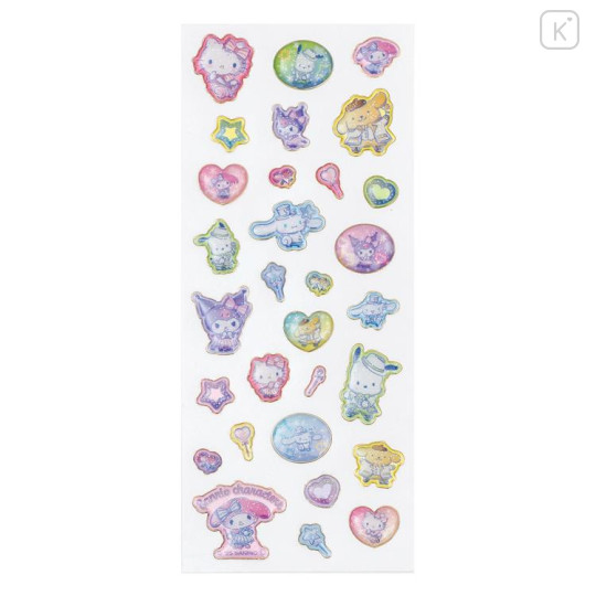 Japan Sanrio Glitter Resin Sticker - Characters : Idol - 1