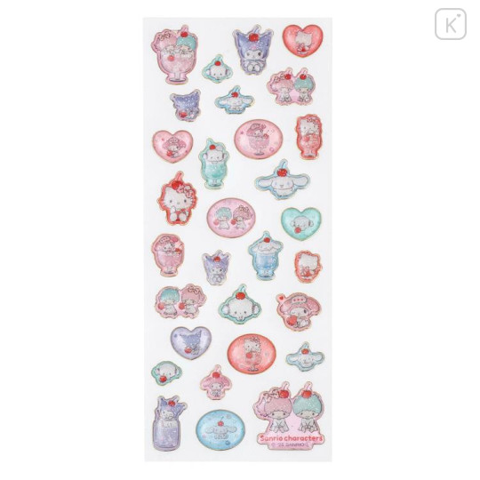 Japan Sanrio Glitter Resin Sticker - Characters : Soda - 1