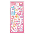 Japan Sanrio Clear Sticker - Hello Kitty & Hello Mimmy : Y2K Heisei Retro Glitter - 1