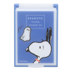 Japan Peanuts Folding Mirror - Snoopy : Ghost Blue