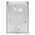 Japan Peanuts Folding Mirror - Snoopy : Brothers Grey - 1