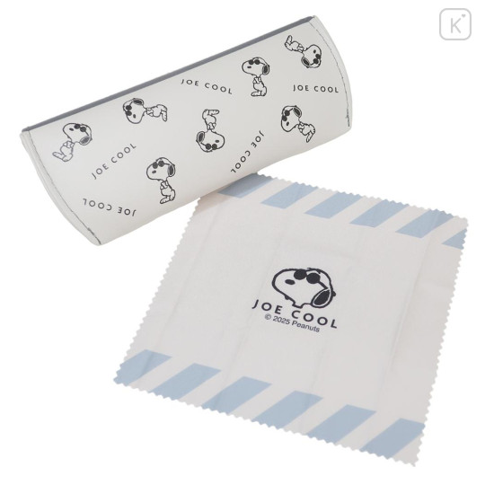 Japan Peanuts Glasses Case - Snoopy : Joe Cool Grey - 2