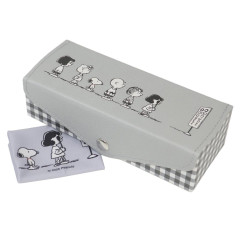 Japan Peanuts Double Glasses Case - Snoopy : Kids Grey