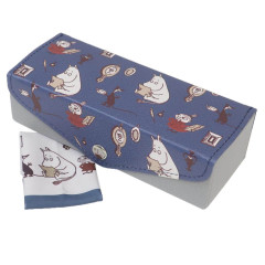 Japan Moomin Double Glasses Case - Little My & Moomintroll : Reading Day