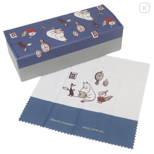 Japan Moomin Double Glasses Case - Little My & Moomintroll : Reading Day - 2