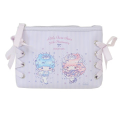 Japan Sanrio Ribbon Cosmetic Pouch - Little Twin Stars : Dolly Mix