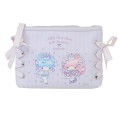 Japan Sanrio Ribbon Cosmetic Pouch - Little Twin Stars : Dolly Mix - 1