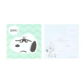 Japan Peanuts Square Memo - Snoopy : Window Display - 5
