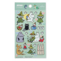 Japan Moomin Hallmark Gold Sticker - Snufkin : Green - 1