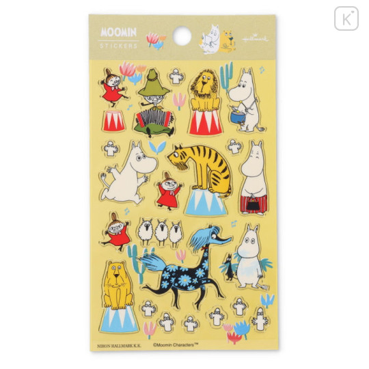 Japan Moomin Hallmark Gold Sticker - Moomin : Animals - 1