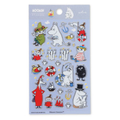 Japan Moomin Hallmark Gold Sticker - Moomin : Blue