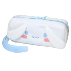 Japan Sanrio Twin Fluffy Plush Pen Case - Cinnamoroll & Milk : Face