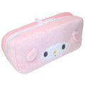 Japan Sanrio Twin Fluffy Plush Pen Case - My Melody & My Sweet Piano : Face - 2