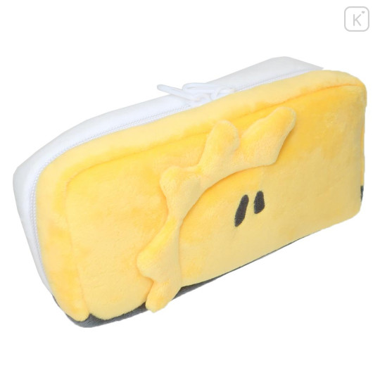 Japan Peanuts Twin Fluffy Plush Pen Case - Snoopy & Woodstock : Face - 2