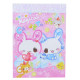 Japan Mini Notepad - Fluffy Rabbit Pink : Heisei Retro