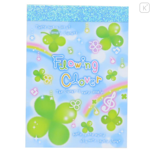 Japan Mini Notepad - Flowing Clover : Heisei Retro - 1