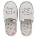 Japan Sanrio Room Slippers - Kuromi : Relax Grey - 1