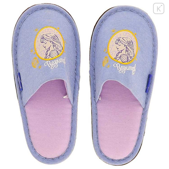 Japan Disney Room Slippers - Rapunzel : Blue Purple - 1