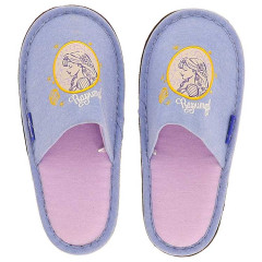 Japan Disney Room Slippers - Rapunzel : Blue Purple