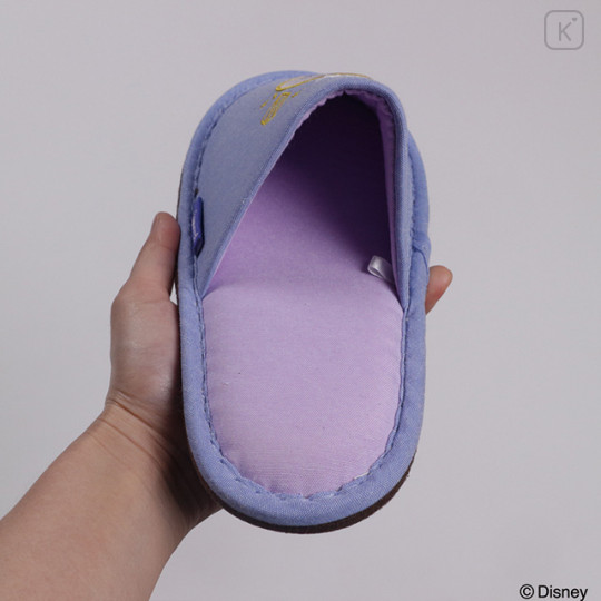 Japan Disney Room Slippers - Rapunzel : Blue Purple - 3