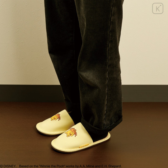 Japan Disney Room Slippers - Pooh : Deep Yellow - 3