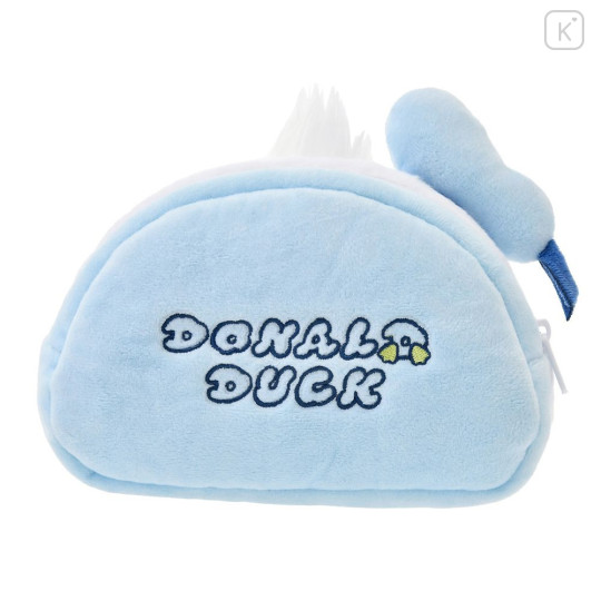 Japan Disney Store Fluffy Plush Pen Case - Donald : Mokomoko Bithday Butt - 3