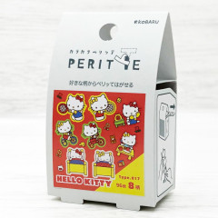 Japan Sanrio Karakara Peritte Roll Sticker - Hello Kitty & Hello Mimmy : Life