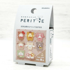 Japan Sanrio Karakara Peritte Roll Sticker - Characters Latte Bear