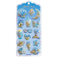 Japan Shake Shake Capsule Seal Sticker - Summer Blue 3D
