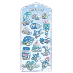 Japan Shake Shake Capsule Seal Sticker - Universe Blue 3D